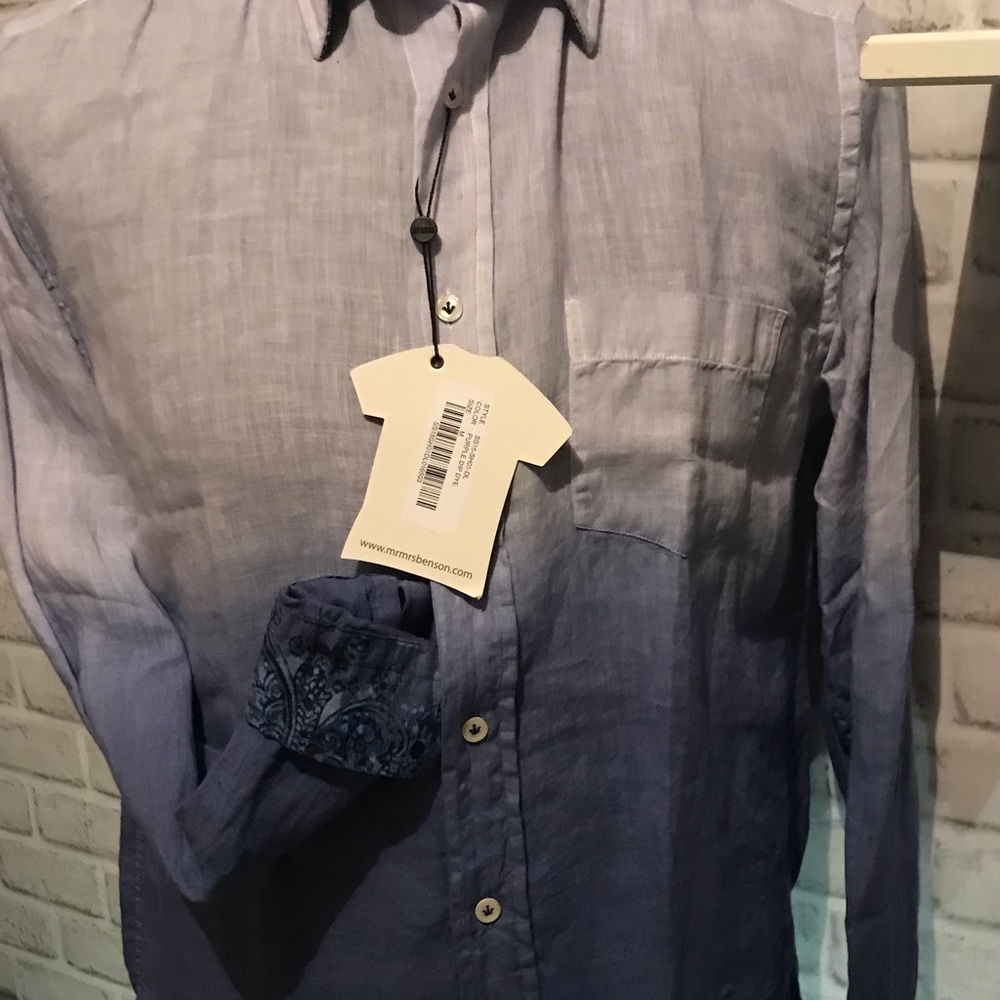 NWT MRMRSBENSON  Purple Dyed shirt